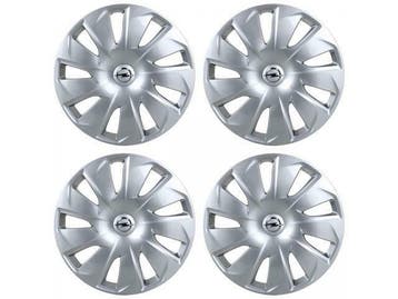 4x ORIGINAL GM wielafdekking wielafdekking Opel ZILVER 15 in, Ophalen of Verzenden
