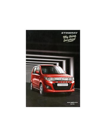 2013 MARUTI SUZUKI STINGRAY BROCHURE ENGELS, Ophalen of Verzenden, Nieuw