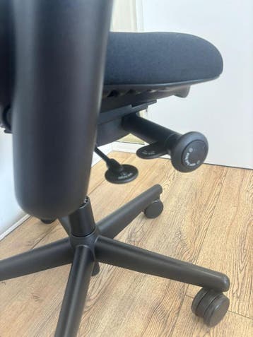 Refurbished Steelcase Leap Full Option, Nieuwe Stoffering!, Verzenden, Zwart, Zo goed als nieuw, Bureaustoel