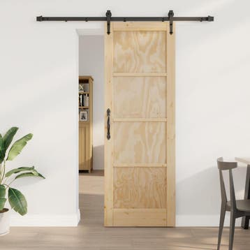 vidaXL Schuifdeur ORKDAL 73,5 x 211 cm Massief grenenhout, Verzenden