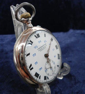 Chronometre Ernest Magnin by Helios - Silver/gold Pocket