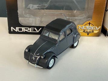 Norev 1:64 - Voiture miniature (3) - Citroën 2CV Bleue +