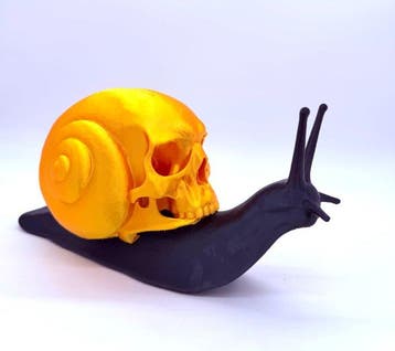 PYTHIA - Buste, Skull Snail - 15 cm - Plastique - 2026, Antiek en Kunst
