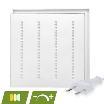 LOUVRE LED PANEEL | NOVA WIT | 60X60CM | 30W | DIMBAAR | CC, Verzenden