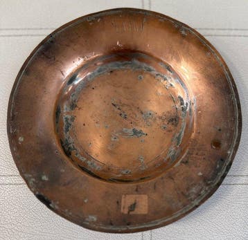Assiette creuse - Cuivre - Arménien - Empire Ottoman,, Antiquités & Art