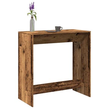 vidaXL Bartafel 102x50x103,5 cm bewerkt hout oud houtkleurig, Huis en Inrichting, Tafels | Eettafels, Verzenden, Nieuw