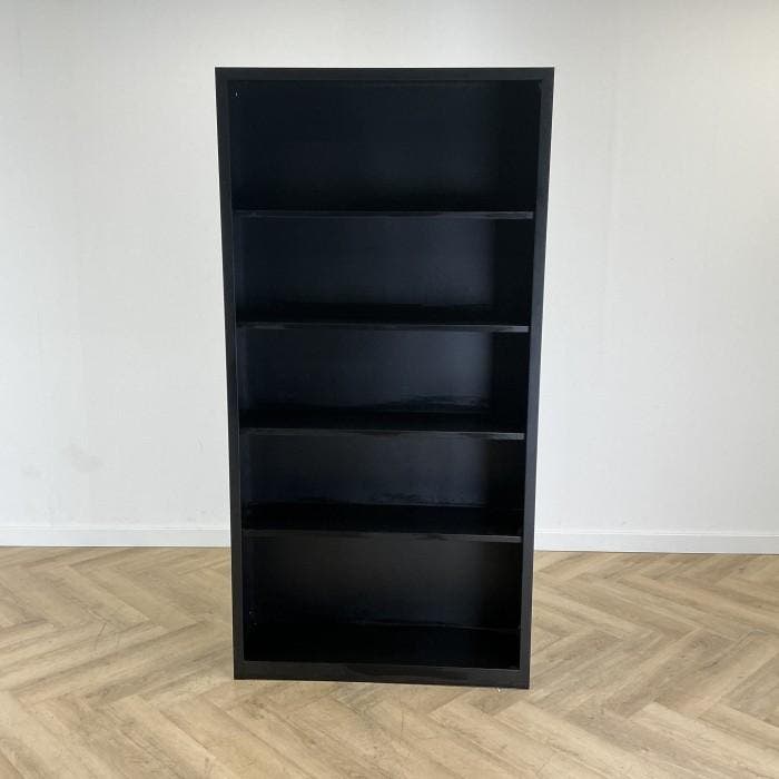 open kast met 4 legborden (hxbxd) 198x100x30 cm, zwart, Maison & Meubles, Armoires | Autre