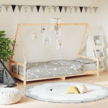 vidaXL Kinderbedframe 80x200 cm massief grenenhout, Verzenden