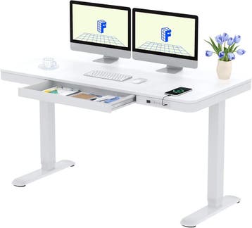 FlexiSpot Elektrisch in hoogte verstelbaar bureau met LED-ho, Verzenden, Nieuw