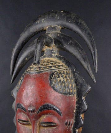 Ceremoniemasker van de Dje - Yaure - Ivoorkust