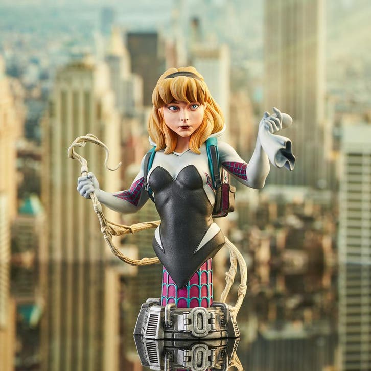 Marvel Comics Bust 1/7 Ghost Spider 15 cm, Collections, Cinéma & Télévision, Enlèvement ou Envoi