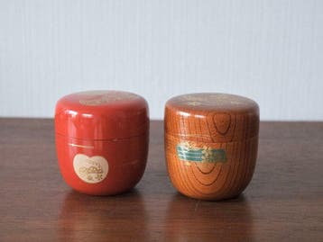 Natsume (2) - Paire de natsume en laque japonaise – maki-e