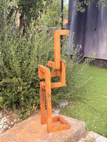 Ana Lucia B.M - Sculpture Corten - XL - No Reserve, Antiek en Kunst