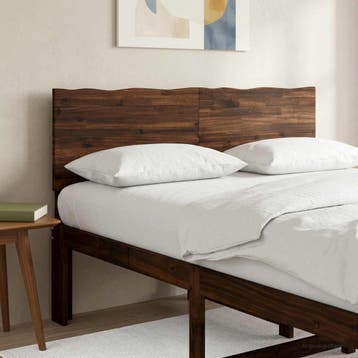 vidaXL Live Edge Hoofdbord ROSTOCK Donkerbruin 160 cm, Maison & Meubles, Verzenden