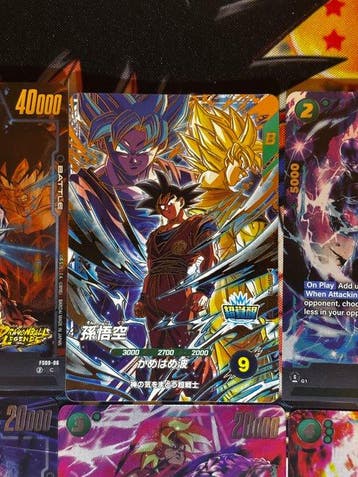 Bandai - 9 Card - Dragon Ball, Dragon Ball Z - Son Goku 9, Nieuw