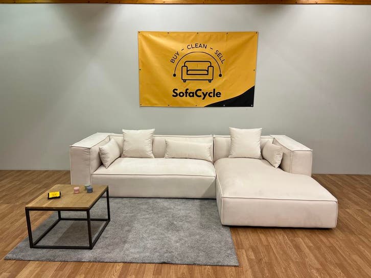 Overstock Deal SofaCycle - Velouren Hoekzetel, Huis en Inrichting, Zetels | Zetels en Chaises Longues, Nieuw, Ophalen of Verzenden