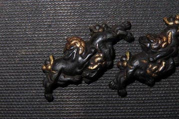 Katana - Cuivre - C6-161 Shishi Menuki Tsuba - Japon -