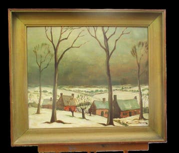 Paul Sonck (1891-1975) - Sneeuwlandschap in de Vlaamse, Antiek en Kunst
