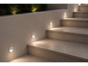 Veiling - 6 x LED Trapverlichting 3W – 3000K – Rond –