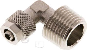 6x4 & R3/8'' Vernikkeld Messing L-Opsteekkoppeling, Verzenden