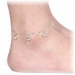 Fako Bijoux - Enkelbandje - Belletjes - Verzilverd, Verzenden, Nieuw