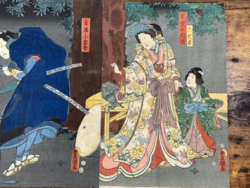 Yoshitsune SenbonzakuraUkiyo-eNishiki-e - Utagawa Kunisada