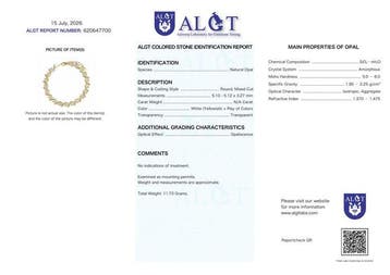 Zonder minimumprijs - Armband Zilver - Opal - Gecertificeerd