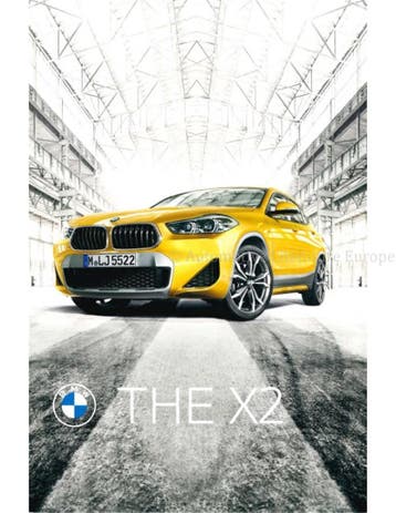2020 BMW X2 BROCHURE NEDERLANDS, Nieuw