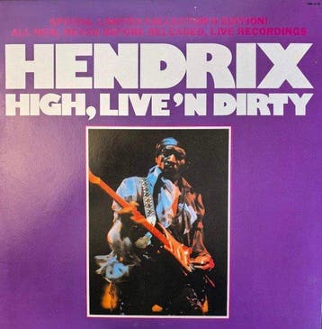 Jimi Hendrix - “High, Live’n Dirty” Japan Promo LP (1980) –, Cd's en Dvd's, Nieuw in verpakking
