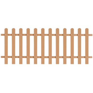 vidaXL Hek 200x80 cm HKC, Tuin en Terras, Verzenden, Nieuw