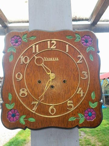 Muurcarillon met veermechanisme (Westminster) - Hout -
