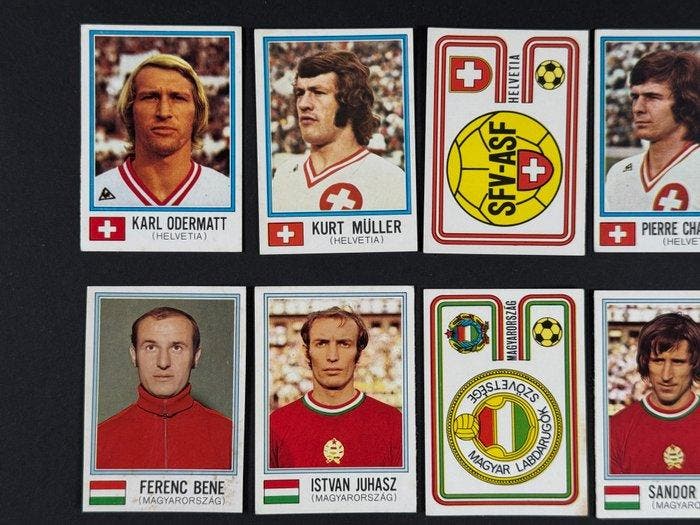 1974 Panini München 74 World Cup #381/390 Switzerland &, Verzamelen, Stickers
