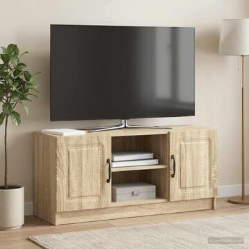 vidaXL TV Kast Sonoma Eiken 102 x 34,5 x 47 cm Bewerkt hout, Verzenden