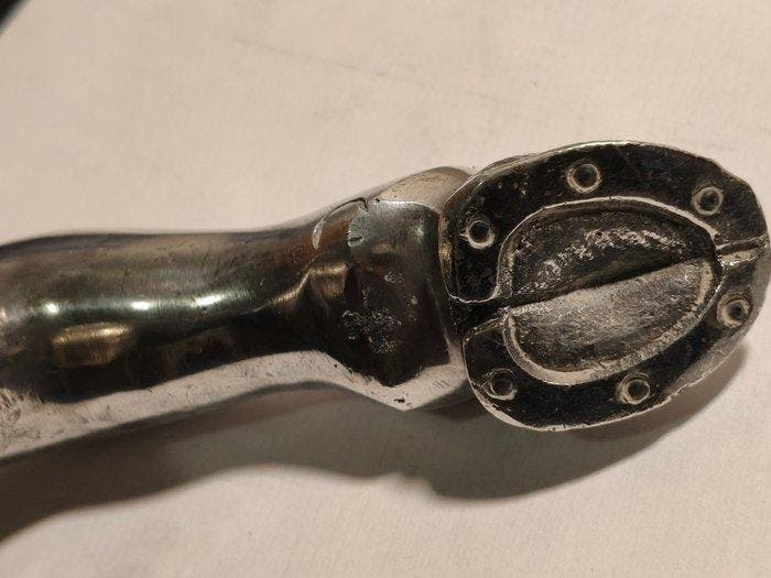 Wandelstok - Verzilverd, Antiek en Kunst, Curiosa en Brocante