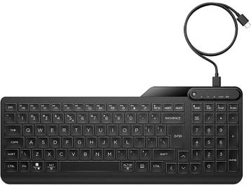 HP -  Toetsenbord 400 Backlit Azerty Zwart, Verzenden, HP, Bedraad, Nieuw