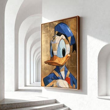 Iconica - Cubist Donald Duck - unique 1/1 XXL (150 x 100 cm)