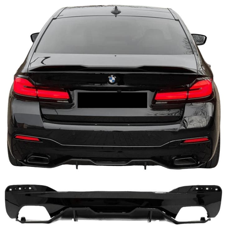 Diffuser | geschikt voor BMW 5-serie G30 | 2017-2023 | M-per, Auto diversen, Tuning en Styling, Verzenden
