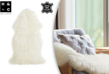 2dekans | Home&Comfort Schapenvacht - Crème - 90x60 cm -, Huis en Inrichting, Ophalen of Verzenden, Nieuw