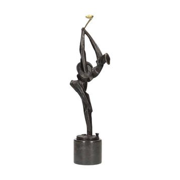 Statuette, A golfer - 43 cm - Bronze