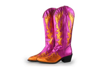 DWRS Cowboy laarzen in maat 37 Roze, DWRS, Verzenden, Zo goed als nieuw, Roze