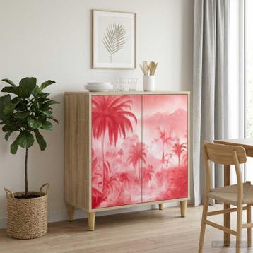 vidaXL Dressoir AACHEN Sonoma 69 x 33 x 75 cm Bewerkt hout, Verzenden