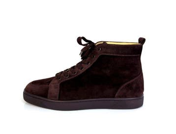 Christian Louboutin - Rantus flat suède - High-top sneakers