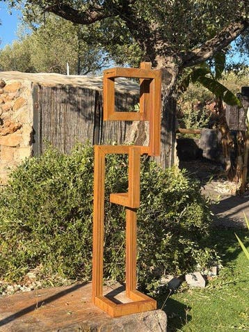Ana Lucia B.M - Sculpture Corten - XL - No Reserve