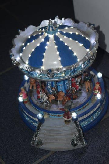 Decoratief ornament - Decoratieve kerstmolen met muziek,, Diversen, Nieuw