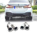 EMBOUTS D´ÉCHAPPEMENT BMW G30 G31 20- LOOK M5 CHROMÉ, Autos : Pièces & Accessoires, Systèmes d'échappement, Verzenden