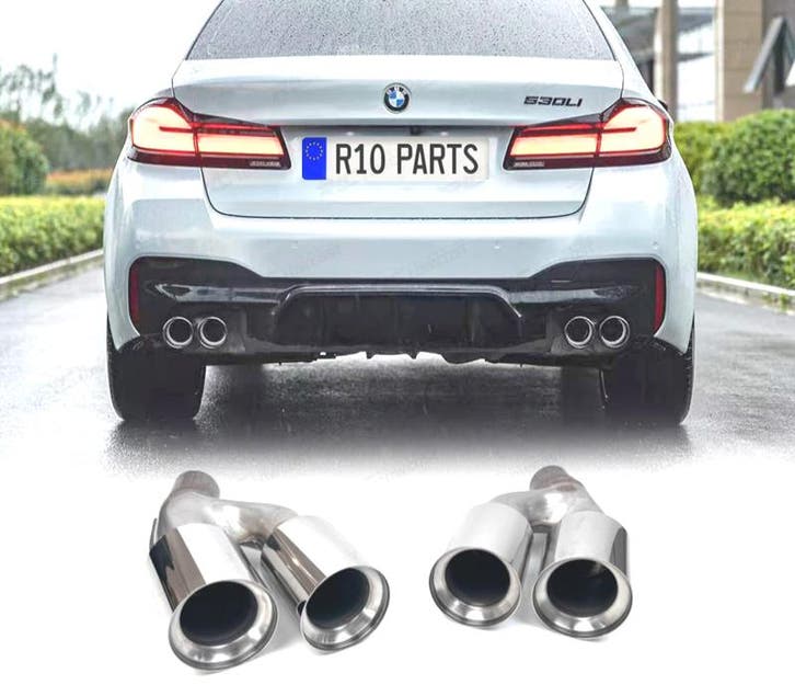EMBOUTS D´ÉCHAPPEMENT BMW G30 G31 20- LOOK M5 CHROMÉ, Autos : Pièces & Accessoires, Systèmes d'échappement, Envoi
