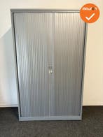 TDS Roldeurkast - 196x120x45cm - Zilvergrijs met kunststof z, Werkplek, Ophalen of Verzenden, Gebruikt, Kast