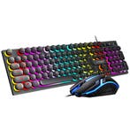 Gaming Combo Set - Membraam Toetsenbord & Muis - Retro stijl, Collections, Verzenden