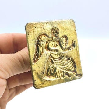 Mineur asiatique Or et Argent Royal Ange Divinité Joyau