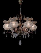 Plafonnier - bronze, cristal